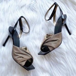 Mercedes Castillo Nelina Mettalic Mesh Sandal Heel